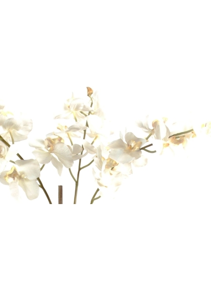 Orchidée artificielle Phalaénopsis - Pot terre