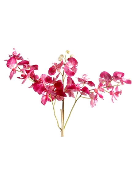 Orchidée artificielle Phalaénopsis - Pot terre
