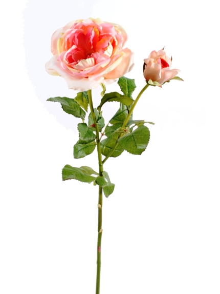Rose Damask Artificielle - Par 6