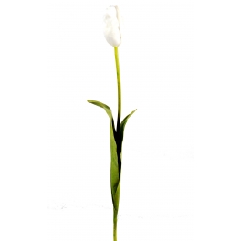 Tulipes Artificielles - par 3 Blanc