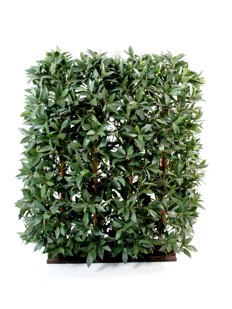 Haie artificielle de Laurier -  L 90 cm X  H120 cm