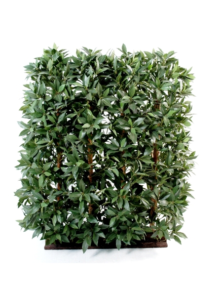 Haie artificielle de Laurier -  L 90 cm X  H120 cm