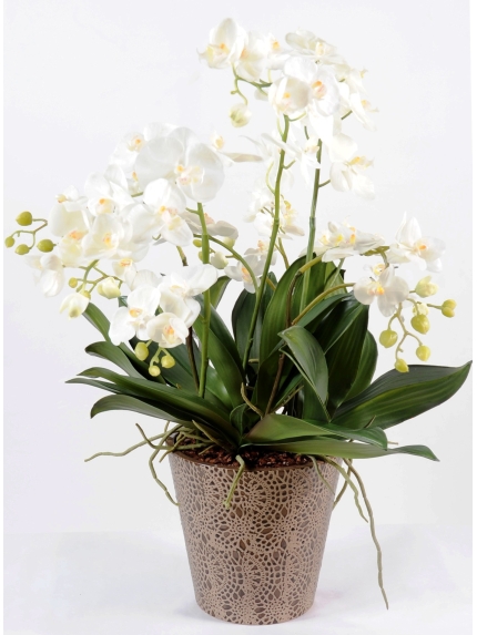 Composition phalaenopsis artificielle 100 cm