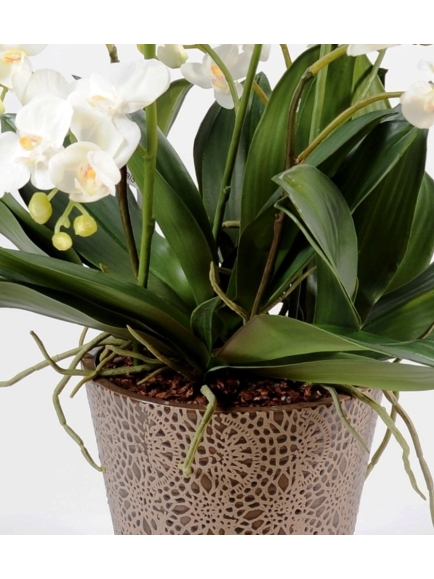 Composition phalaenopsis artificielle 100 cm