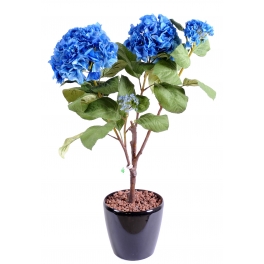 Hortensia artificiel en piquet - 3 couleurs au choix  Bleu