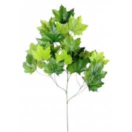 Tiges de platane artificielle - vendues par 6 - 2 couleurs automne ou vert Vert