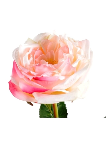 Rose anglaise artificielle - 6 couleurs - diam 14 cm - vendues par 3