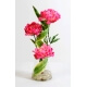 Bouquet tourbillon de 3 pivoines artificielles 58 cm Rose foncé