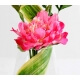 Bouquet tourbillon de 3 pivoines artificielles 58 cm