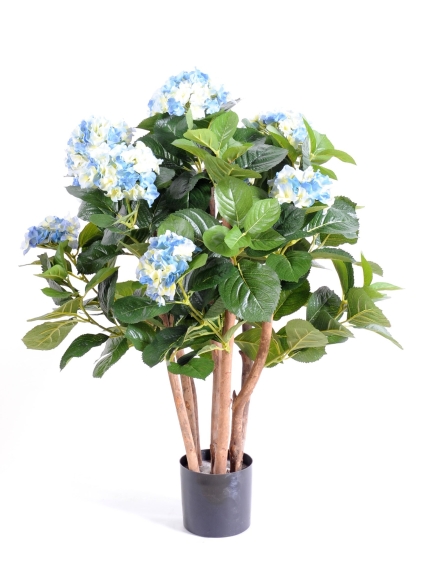 Hortensias artificiels 80 cm - Bleu ou Blanc