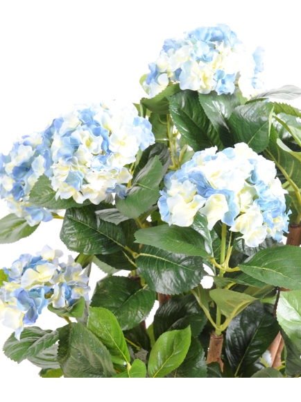 Hortensias artificiels 80 cm - Bleu ou Blanc