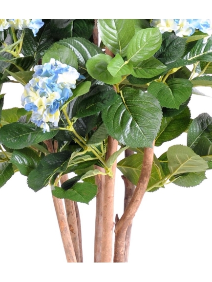 Hortensias artificiels 80 cm - Bleu ou Blanc
