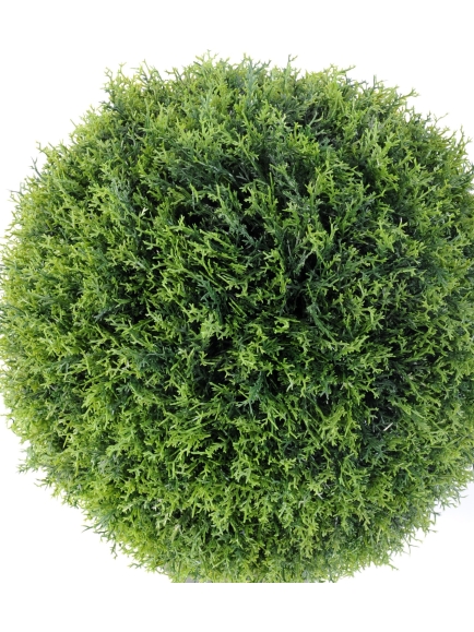 Cypres artificiels boule + pot - 43 ou 55 cm