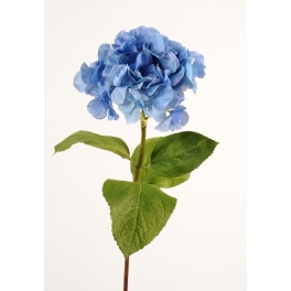 Tiges fleurs artificielles Hortensias - Vendus par 3 Bleu