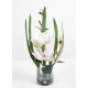 Bouquet artificiel vase Magnolia B Blanc