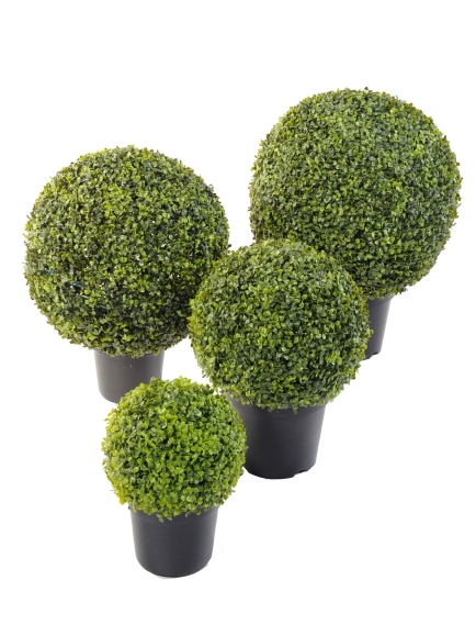 Buis atrificiels Boules en pot