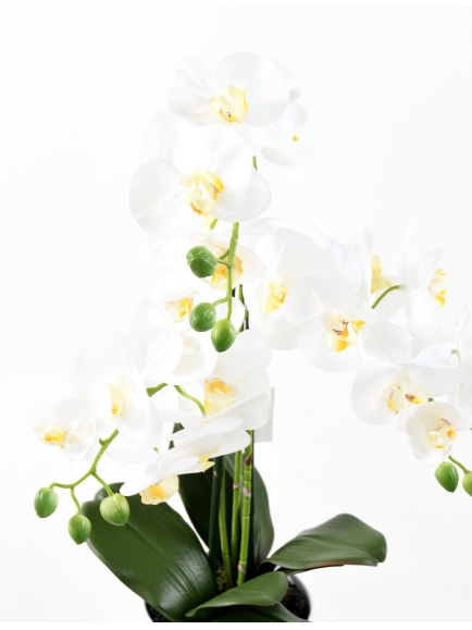 Orchidée artificielle Phalaénopsis en pot