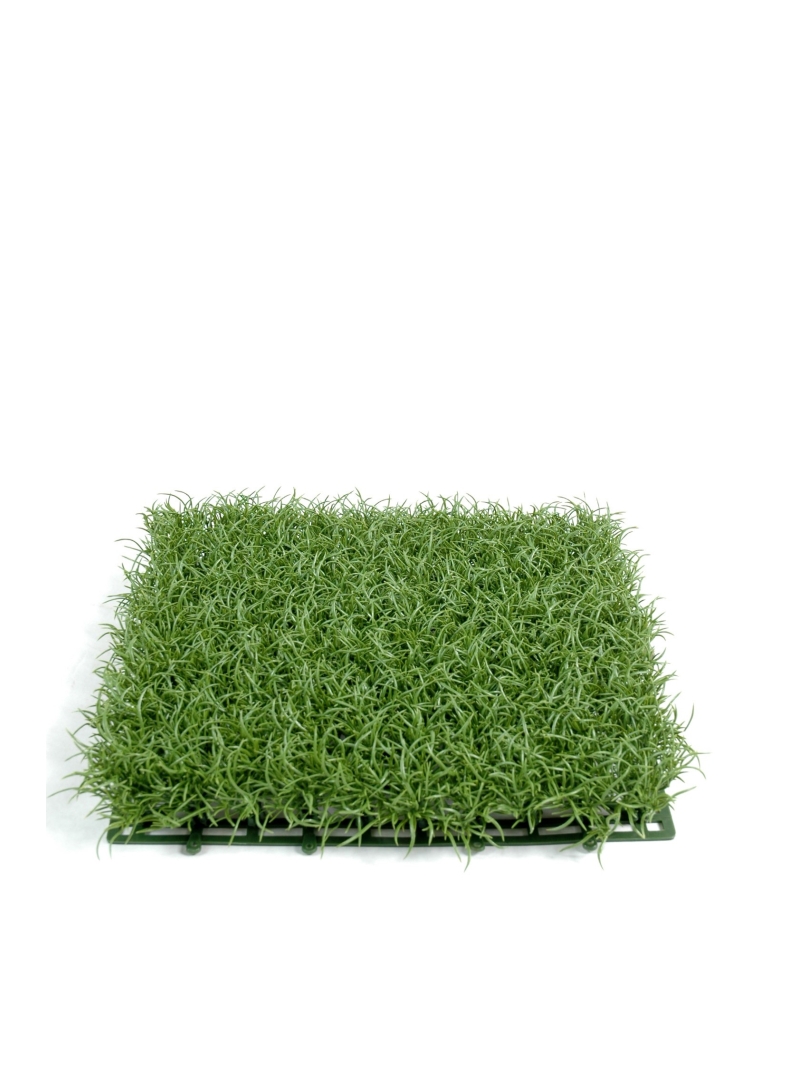 Gazon artificiel herbe fine en plaque 27 par 27 cm