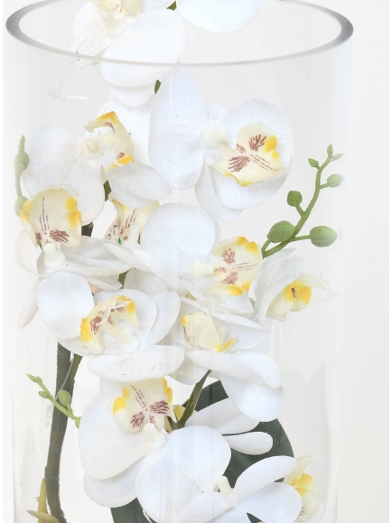Composition Orchidée artificielle en vase