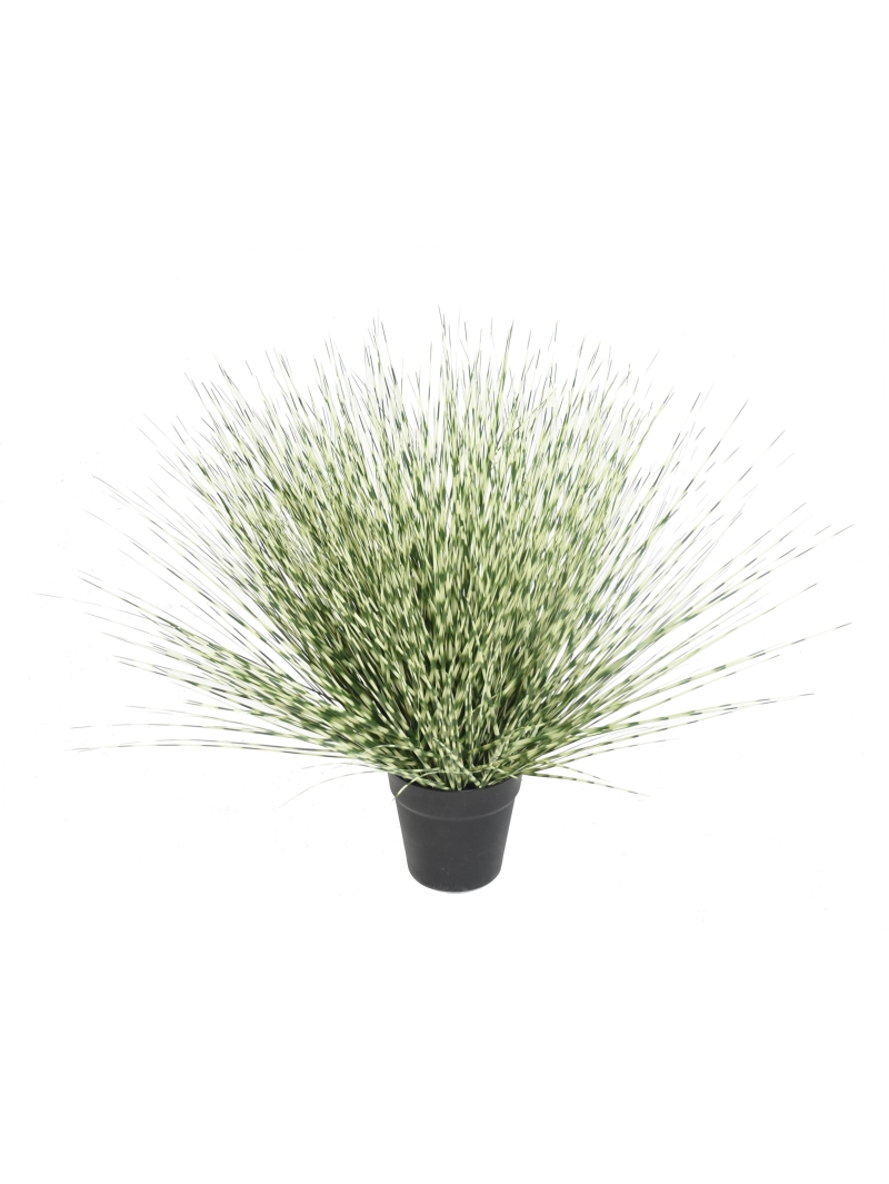 Graminée artificielle Miscanthus Zebrina rond