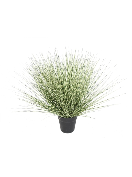 Graminée artificielle Miscanthus Zebrina rond