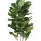 Ficus artificiel Lyrata + bac carré 40x40 cm
