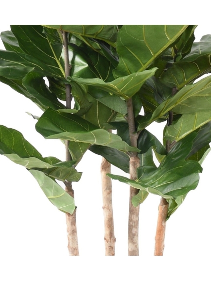 Ficus artificiel Lyrata + bac carré 40x40 cm