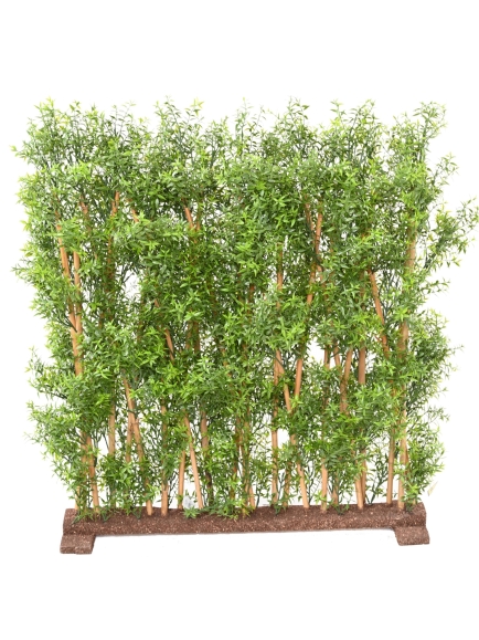 Haie artificielle Eucalyptus Tronc bois