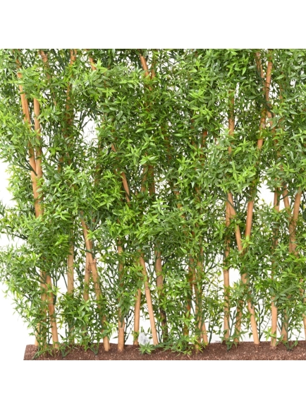Haie artificielle Eucalyptus Tronc bois