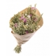 Bouquet de fleurs séchées Rose/ Vert