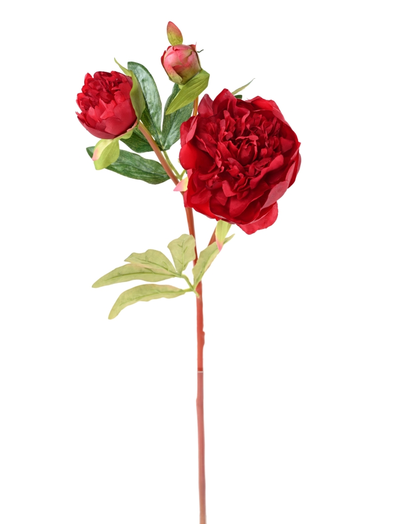 TIGE DE PIVOINE ARTIFICIELLE X 3