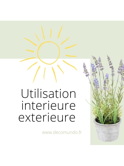 Lavande artificielle en pot déco