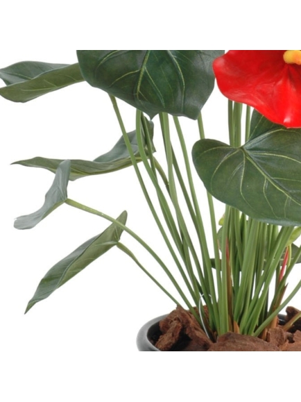 anthurium artificiel en pot 