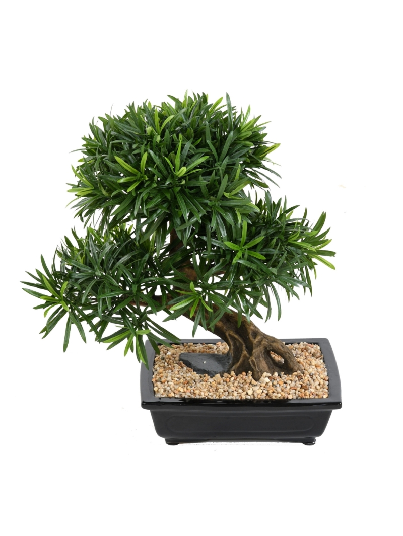 Bonsai podocarpus artificiel de 50 cm