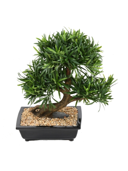 Bonsai podocarpus artificiel de 50 cm
