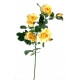 Roses artificielles - Par 3 - Fleurs Artificielles Jaune
