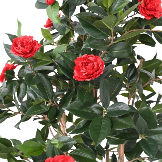 CAMELIA JAPONICA ARTIFICIEL DOUBLE NEW ROUGE 160 CM