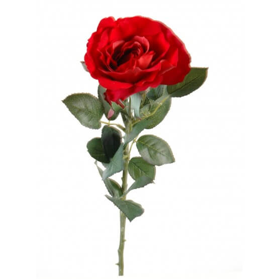 Roses artificielles - Par 3 - Rouges