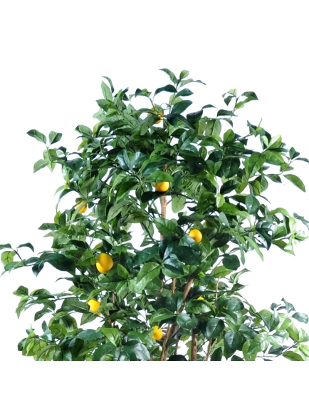 Citronnier artificiel plus son bac rond Fiber 40