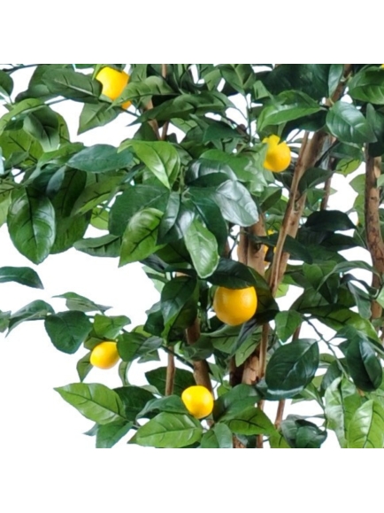 Citronnier artificiel plus son bac rond Fiber 40