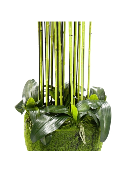 Orchidée artificielle Géante en pot mousse  170 cm