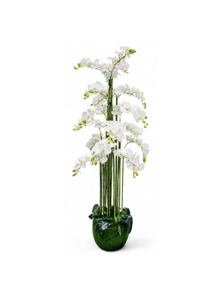 Orchidée artificielle Géante en pot mousse  170 cm