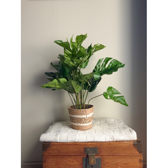 Philodendron monstera artificiel en pot