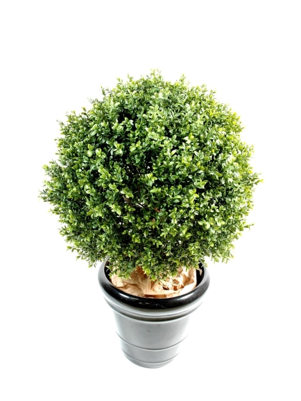 Buis boule artificiel anti feu