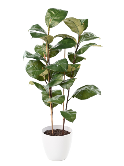 Ficus elastica artificiel 113 cm - Déco Mundo