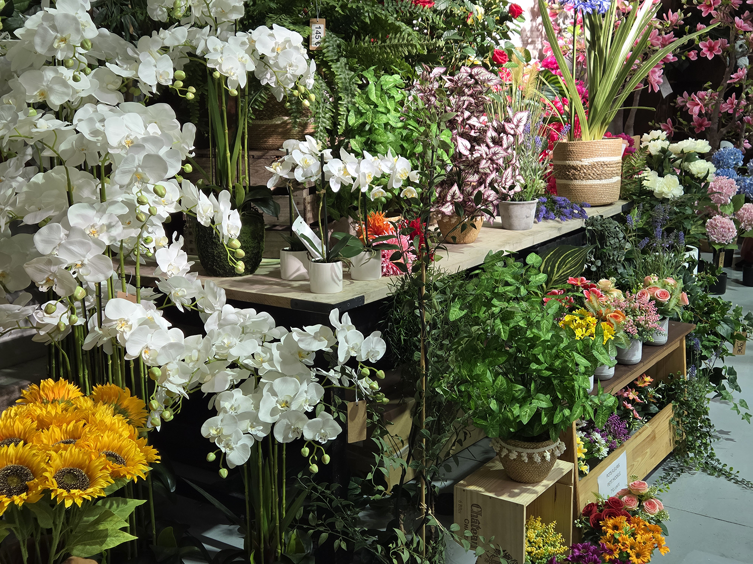 Fleurs artificielles showroom